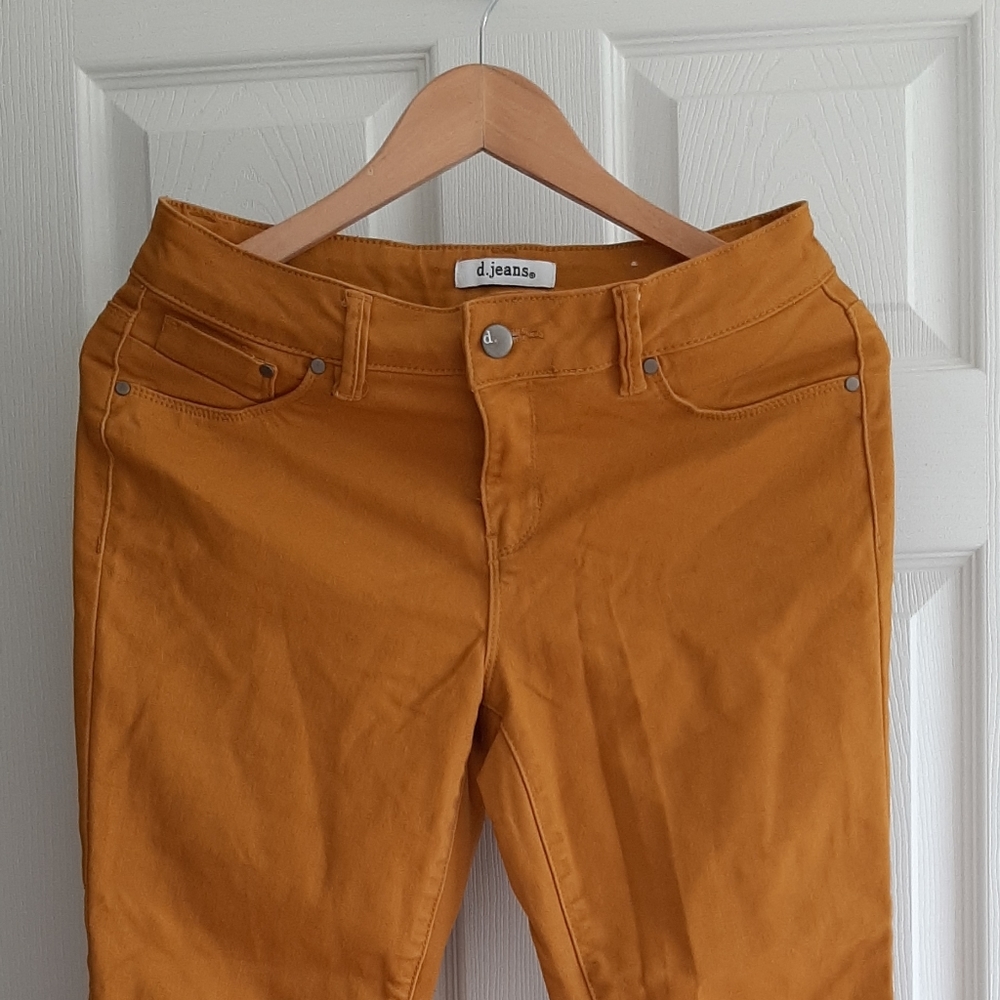 D Jean's Mustard Yellow Skinny Jeans Womens 4